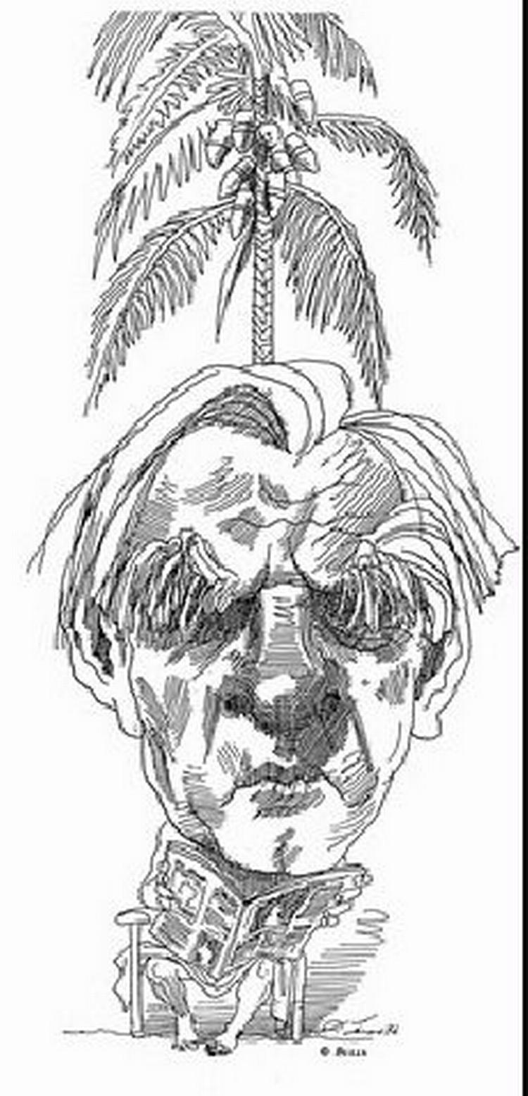 Tegning: - David Levine 