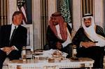 Den afdøde Kong Fahd har haft et godt forhold til flere amerikanske præsidenter, her Bill Clinton. - Arkivfoto: AP 