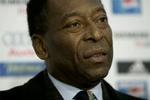 Pelé fotograferet af Politikens Peter Hove Olesen i forbindelse med et besøg i København tidligere på året. 
