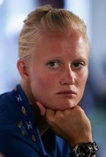 Carolina Klüft trækkes med en mindre skade. - Foto: AP 