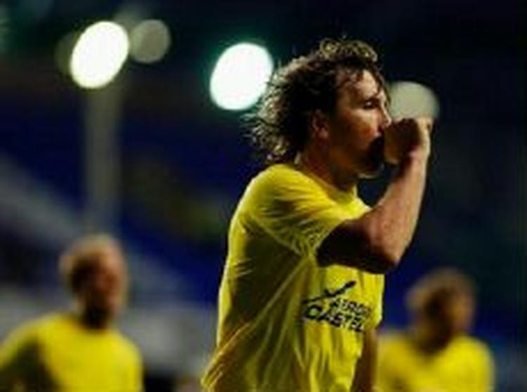 Josico blev matchvinder for Villarreal med sin smukke hovedstødsscoring kort inden pausen. - Foto: AP. 