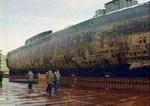Vraget af Kursk på et billede fra efteråret 2001. 118 personer omkom om bord på ubåden. - Arkivfoto: AP 