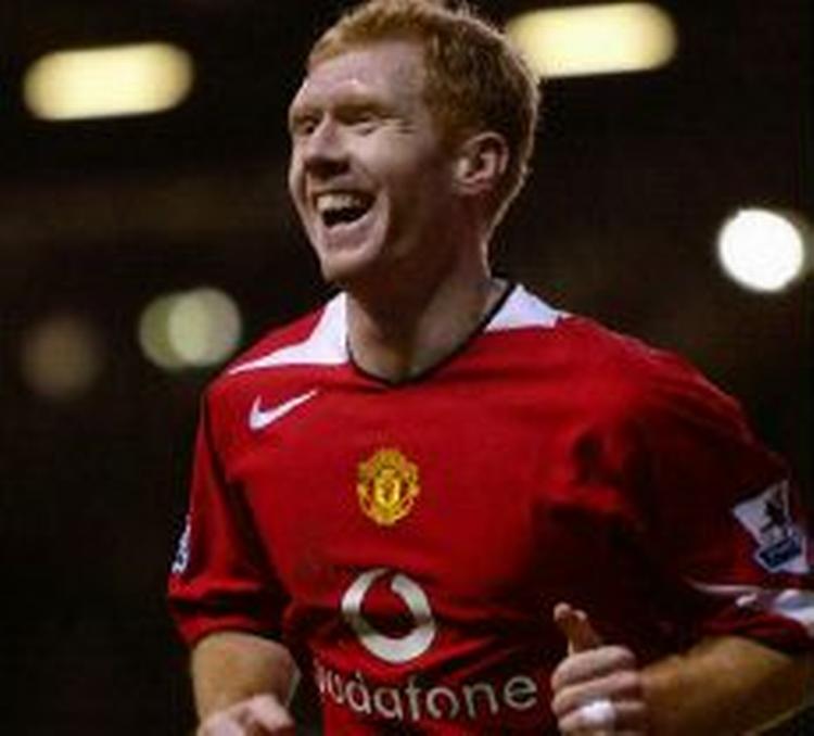 Manchester Uniteds energibundt på midtbanen, Paul Scholes, forlænger to år med klubben. - Foto: AP 