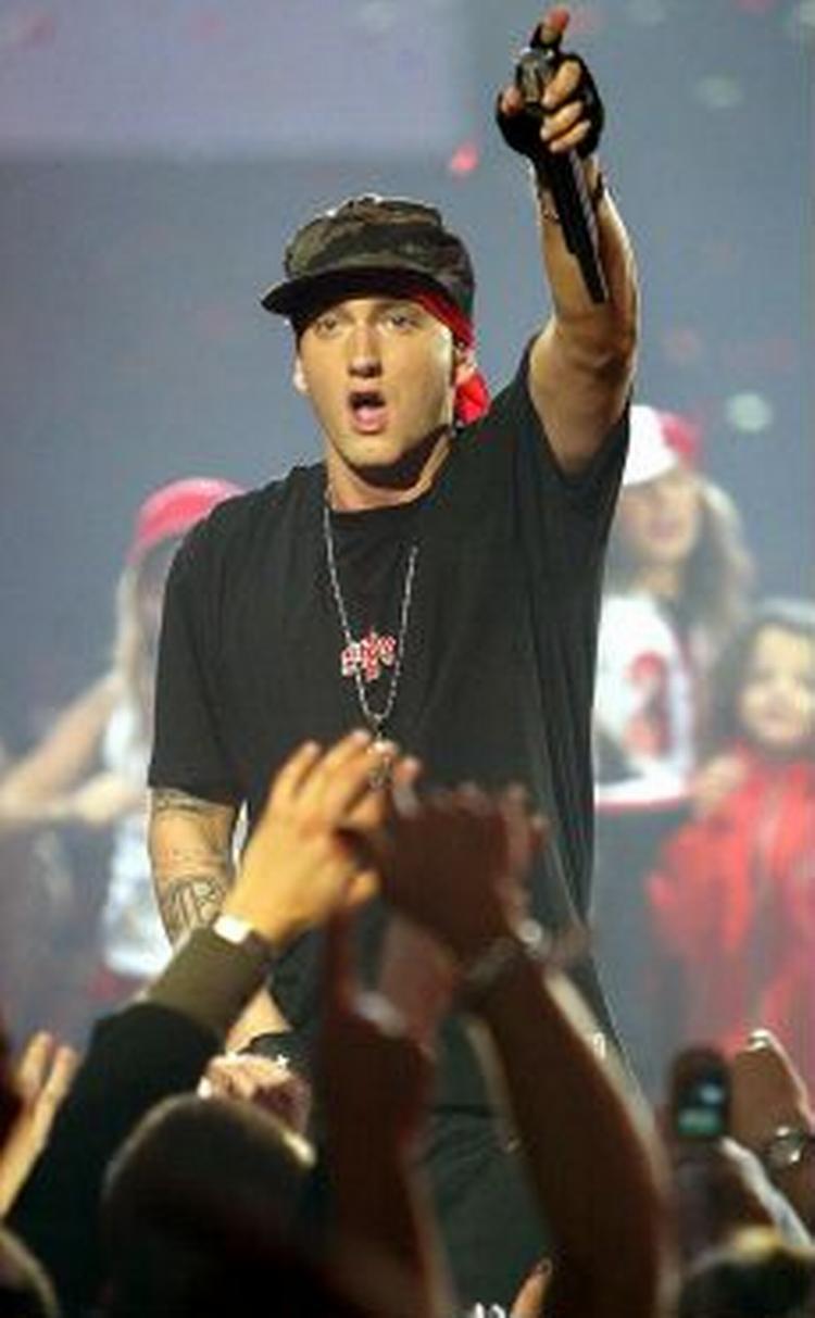 Eminem aflyser alt. Det kniber med helbredet, forlyder det. - Foto: AP 