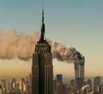World Trade Center i flammer 11. september 2001. - Arkivfoto: AP 