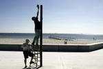 Amager Strandpark - der pyntes op til indvielsen. - Foto: Thomas Borberg 