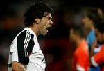 Anfører Ballack var igen Tysklands bedste. - Foto: AP. 