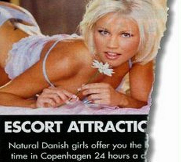 En af de mere påklædte kvinder i annoncerne bagerst i Copenhagen This Week, hvor strippere og escortbureauer med købesex søger kunder. 