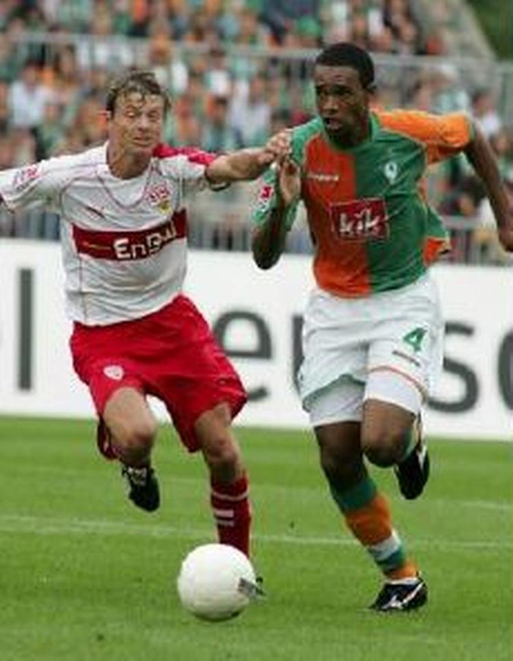 Jon Dahl scorede mod Bremen i lørdags. - Foto: AP. 