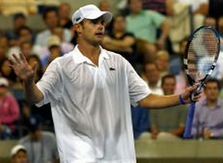 Andy Roddick var dybt skuffet efter nederlaget. - Foto: AP 