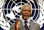 FN s generalsekretær Kofi Annan kommer på hårdt arbejde, når han skal finde de nødvendige kompromiser for FN s fremtidige arbejde. Alene USA har 750 ændringsforslag.   Foto: AP 