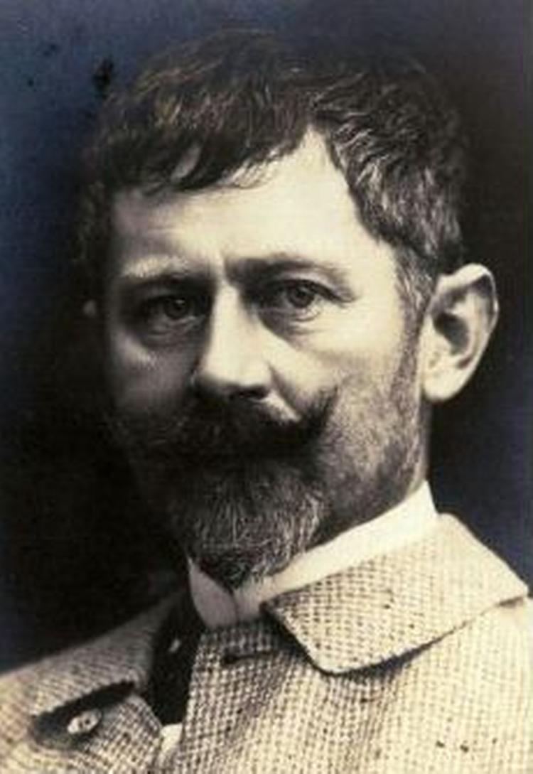 Selvportræt af Gustav Wied. 
