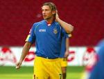 Andrej Sjevtjenko træner med det ukrainske landshold i Parken. - Arkivfoto: Lars Poulsen 