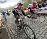 Lars Bak fra CSC vandt i dag sin karrieres største sejr i Tour de L'Avenir. Her ses han under en forårsklassiker i Holland. - Foto: Claus Bonnerup 