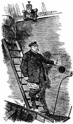 'Lodsen går fra borde' hedder John Tenniels tegning, der blev bragt i bladet Punch 29. marts 1890 og er en engelsk satire over Bismarcks afgang som kansler i 1890. Ved rælingen kejser Wilhelm II, der selv ville regere. 