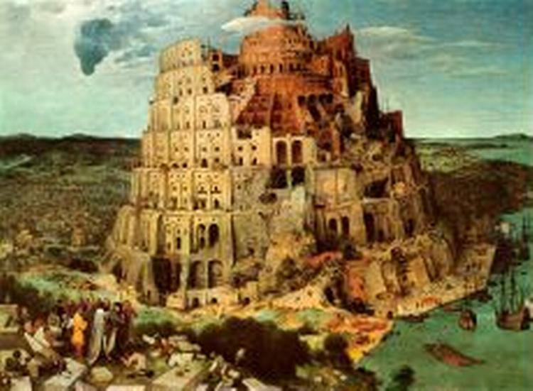 BABELSTÅRNET.   Illustration: Peter Bruegel (ca. 1525-1569) 