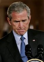 Regeringen har ikke gjort sit arbejde ordentligt, og jeg påtager mig ansvaret, siger Bush. - Foto: AP 