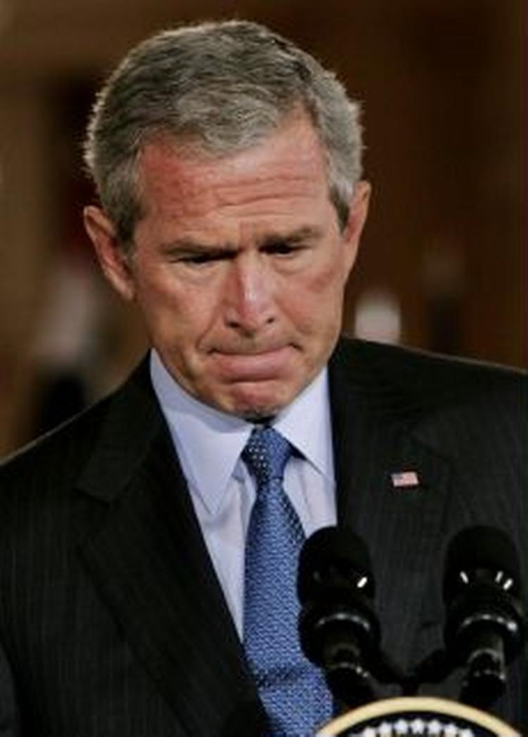 Regeringen har ikke gjort sit arbejde ordentligt, og jeg påtager mig ansvaret, siger Bush. - Foto: AP 