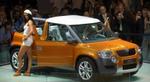 Skoda har netop præsenteret sin nye Yeti-model på bilmessen i Frankfurt. Bilen er en benzinøkonomisk firehjulstrækker. I fremtiden kan det meget vel være biler med selealarm og alkoholås, der bliver præsenteret. - Foto: AP 