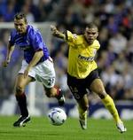 Peter Løvenkrands satte gang i målscoringen for Rangers. - Foto: AP 