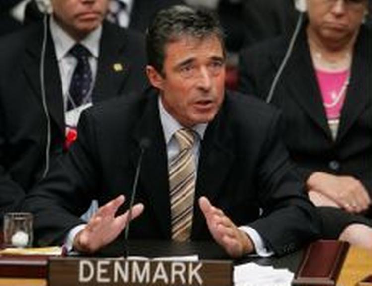 Den danske statsminister under sin tale i FN's Sikkerhedsråd i går. - Foto: AP 