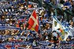 Schalkes mange fans havde ikke meget at glæde sig over i kampen mod Hertha. - Arkivfoto: Lars Poulsen. 