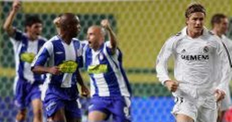 Espanyol jubler, mens Beckham kan notere sig endnu et Real Madrid-nederlag. - Foto: AP 