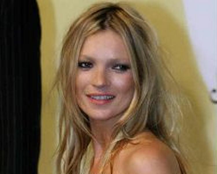 Kate Moss - her fotograferet uden kokain. - Arkivfoto: AP 