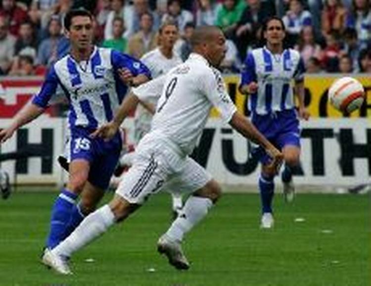 Ronaldo scorede to gange for Real. - Foto: AP. 