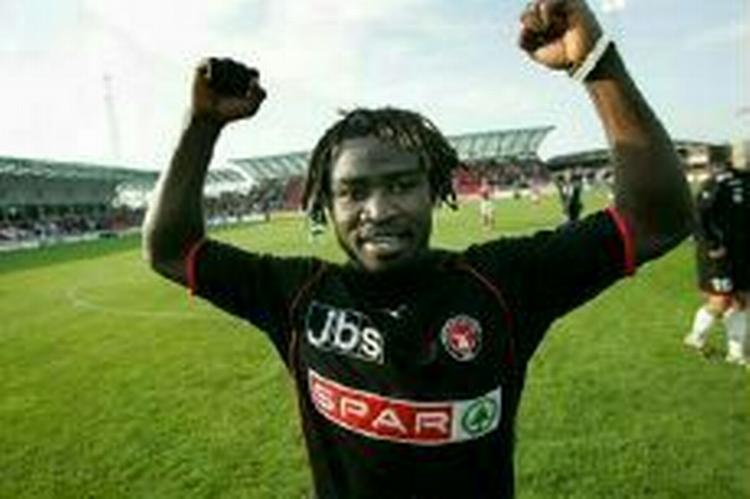 FC Midtjyllands Razak Pimpong er en af de spillere, der skal overraske, spille over evne og score i aften på hjemmebane mod storfavoritterne fra CSKA Moskva. - Arkivfoto: Erik Kragh 
