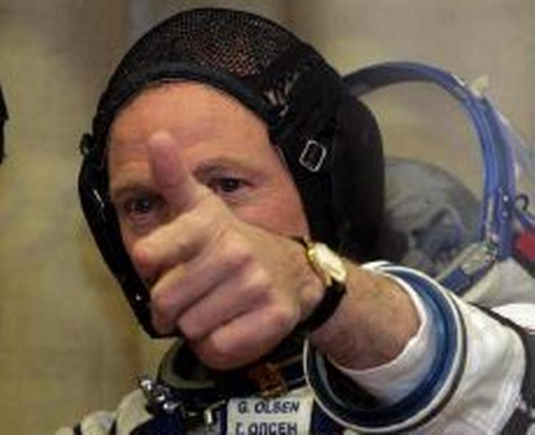 Gregory Olsen har selv betalt for turen. - Foto: AP 
