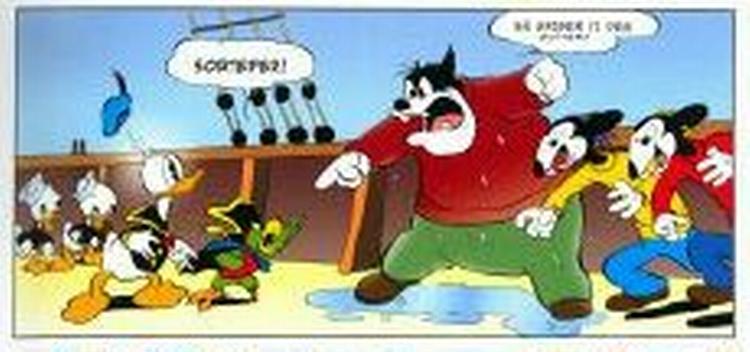 En af de største anker mod den nye udgave af Carl Barks  samlede værker er, at den digitale proces har gjort tegningerne og farvelægningen for plamageagtigt grel og uden fokus.   Gengivelse fra 1. bind 