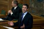Anders Fogh Rasmussen holdt ikke én af sine mest visionære taler i går, mener avisernes lederskribenter. - Foto: Finn Frandsen 