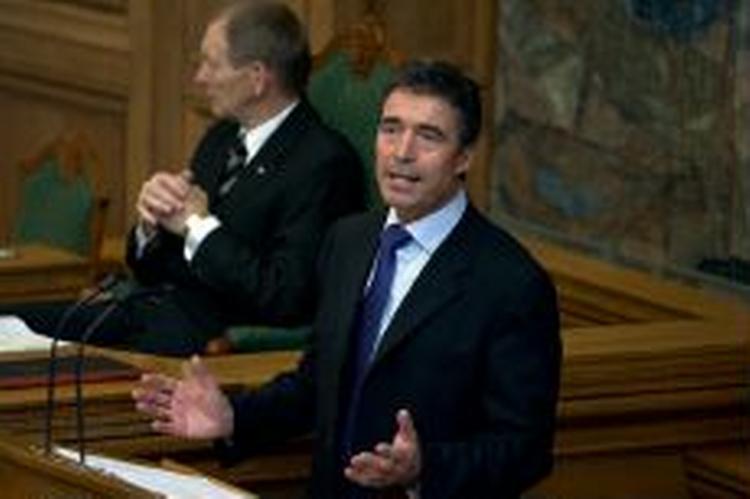 Anders Fogh Rasmussen holdt ikke én af sine mest visionære taler i går, mener avisernes lederskribenter. - Foto: Finn Frandsen 