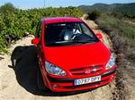 De nye, mere skrå fórlygter er bedste kendetegn på den nye Hyundai Getz. Foto: Allan Graubæk 