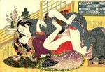 FORÅR. Japanerne har en århundredgammel tradition for erotiske udgivelser. Shunga-billederne   shunga betyder forår   blev brugt dels som morsomme erotiske øjenstimuli, dels til uddannelse af unge mænd og kvinder.   Foto: Politiken 