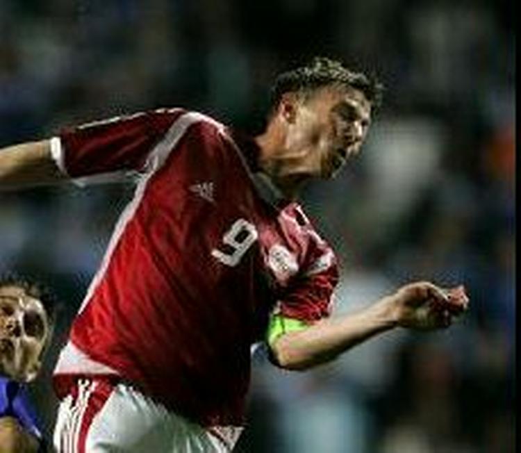 Jon Dahl Tomasson var en af de spillere som ikke trænede i dag i Almaty. - Foto: Jens Dresling. 