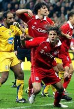 Bayerns Martin Demichelis jubler efter at have scoret sydtyskernes andet mål i 2-1-sejren over Juventus. - Foto: AP 