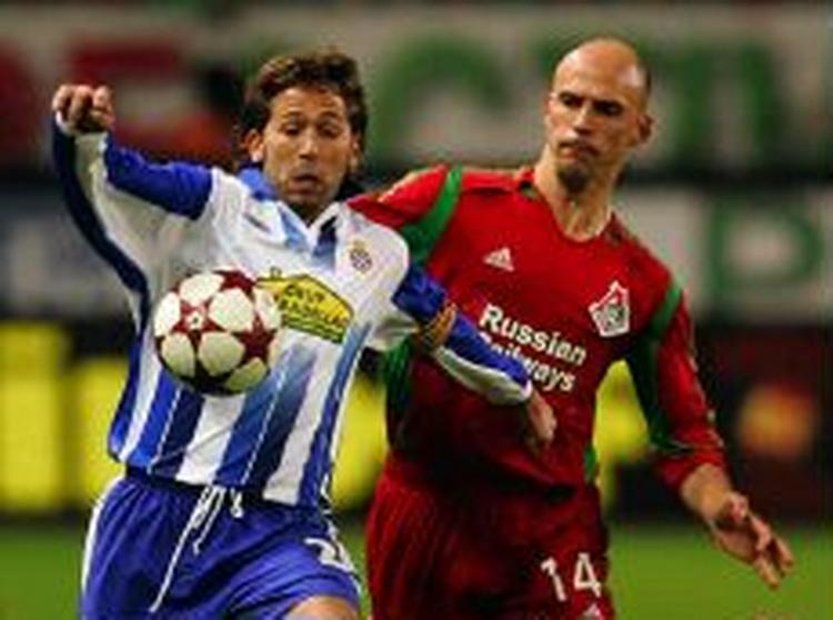 Spanske Espayol vandt 1-0 over russiske Lokomotiv Moskva - Foto: AP 