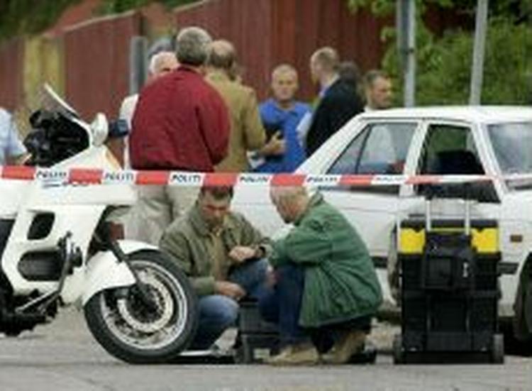 Biljagten i juni 2004 endte på Refshaleøen i København. - Arkivfoto: Thomas Borberg 