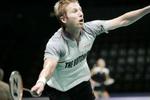 Badmintonspilleren Niels Christian Kaldau var eneste dansker i herrernes semifinale i Denmark Open. Men han tabte stort. - Foto: Rasmus Baaner 