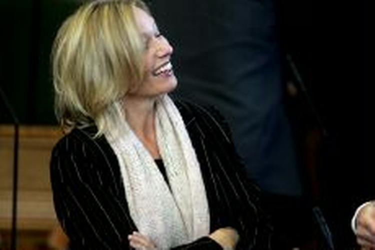 De Konservatives Henriette Kjær har hævdet, at historien om hendes dårlige økonomi var plantet. Men den opstod på en børnefødselsdag. - Foto: Thomas Wilmann 