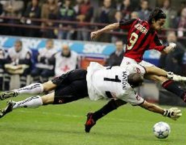 Inzaghi blev matchvinder for Milan. - Foto: AP. 