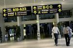 Afgangshallen i Københavns Lufthavn, Kastrup. - Akivfoto: Thomas Borberg 
