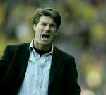 Brøndbys træner Michael Laudrup var tilfreds med det ene point i Esbjerg. Træneren mener, at FCK viser skræmmende styrke for tiden. - Arkivfoto: Jens Dresling 