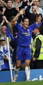 Chelseas Joe Cole cementerede sejren over Blackburn med sit mål til 4-2. - Foto: AP 