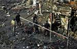 Mindst 59 personer blev dræbt ved de tre bombesprængninger. - Foto: AP 