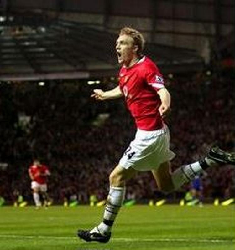 Matchvinder Darren Fletcher. - Foto: AP: 