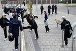 Et lille udsnit af de seks procent af Frederikshavns indbyggere, der er blevet grebet af løbefeber og nu træner til maratonløbet i København næste år.   Foto: Rasmus Baaner 