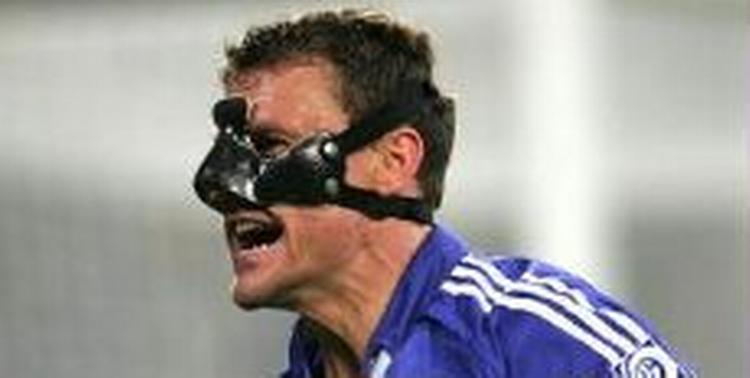 Ebbe Sand med maske. - Arkivfoto: AP. 